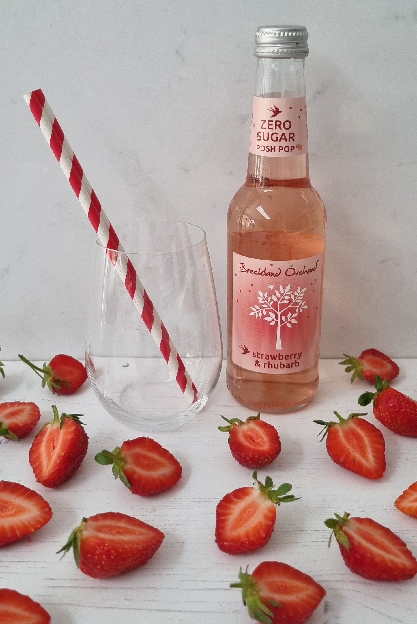 ZERO Sugar Strawberry & Rhubarb Posh Pop 12 x 275ml