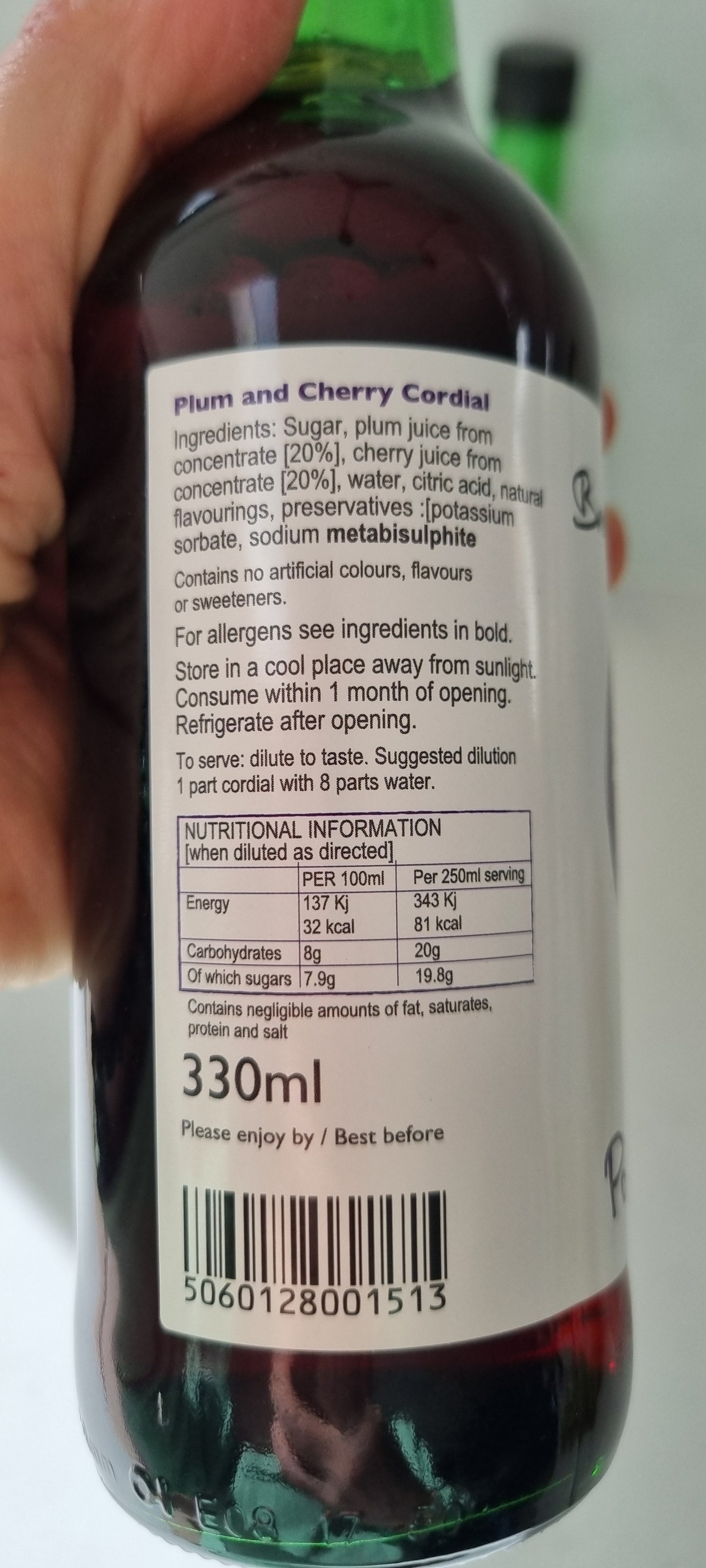 Posh Squash Plum and Cherry 4 x 330ml