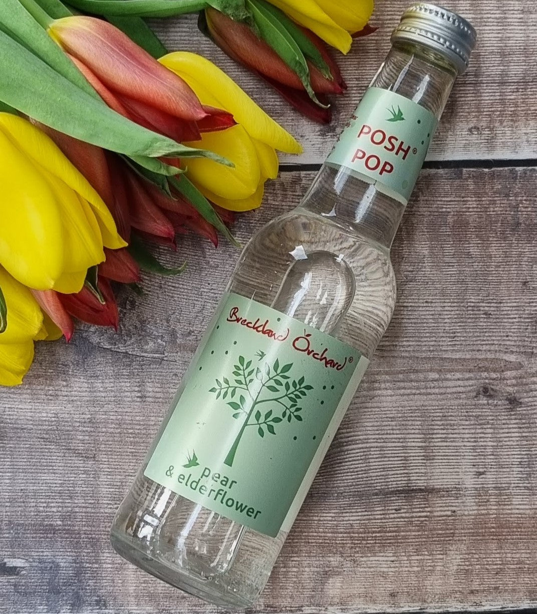 Pear and Elderflower Posh Pop 12 x275ml by Breckland Orchard