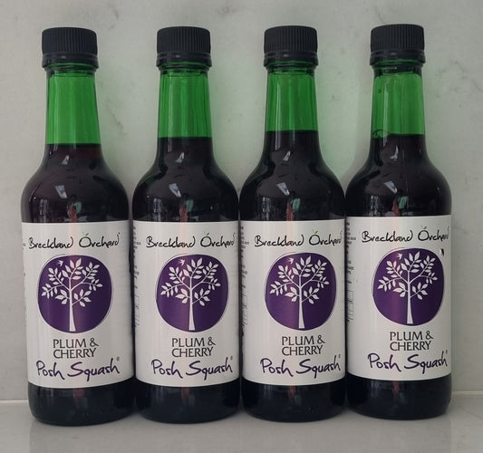 Posh Squash Plum and Cherry 4 x 330ml