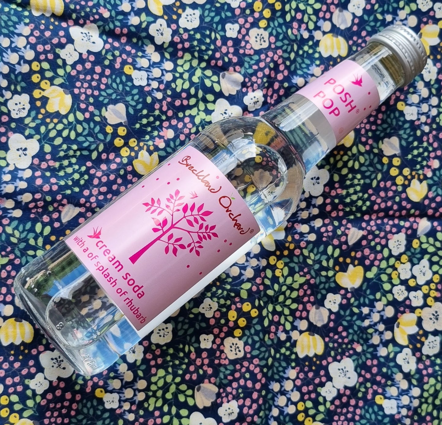 Cream Soda with Rhubarb Posh Pop 275mlx 12 Breckland Orchard