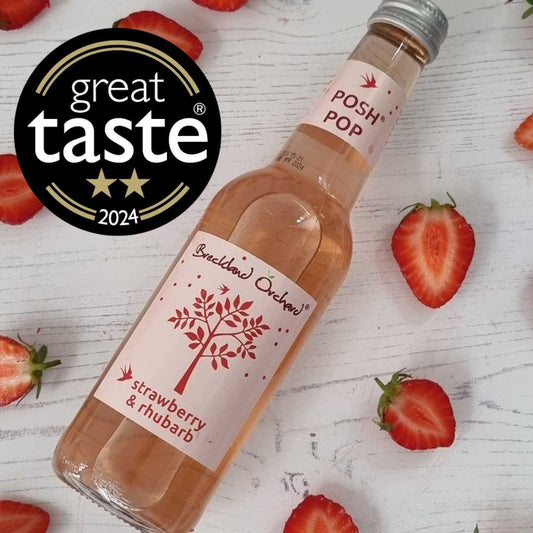 Strawberry and Rhubarb Posh Pop 12 x  275ml